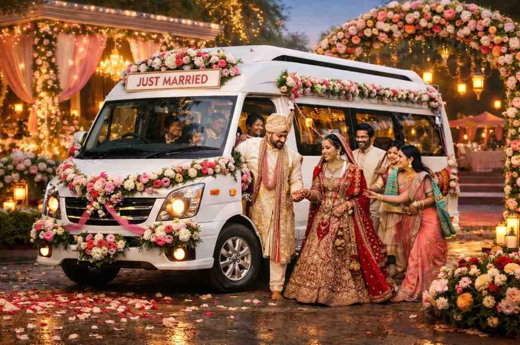Tempo Traveller for Weddings & Family Functions