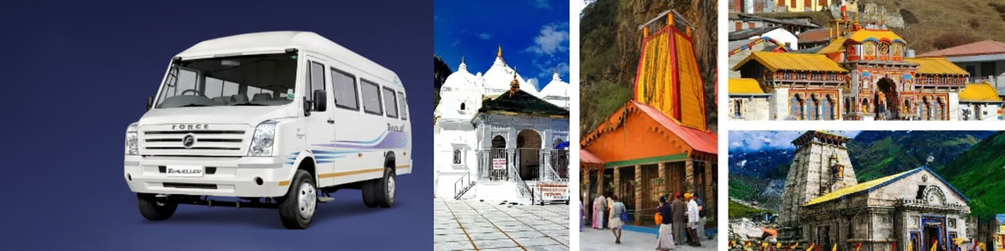 Delhi to Chardham by Tempo Traveller