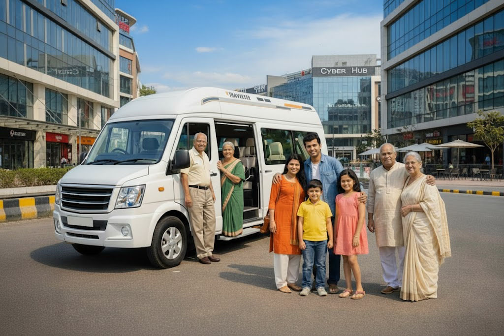 Tempo Traveller for Gurgaon Local Rental Use
